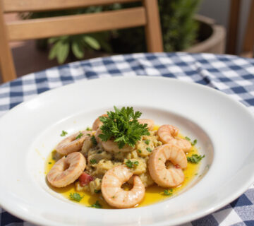 Delicious and authentic Ensalada de Pulpo a la Gallega ready to enjoy.
