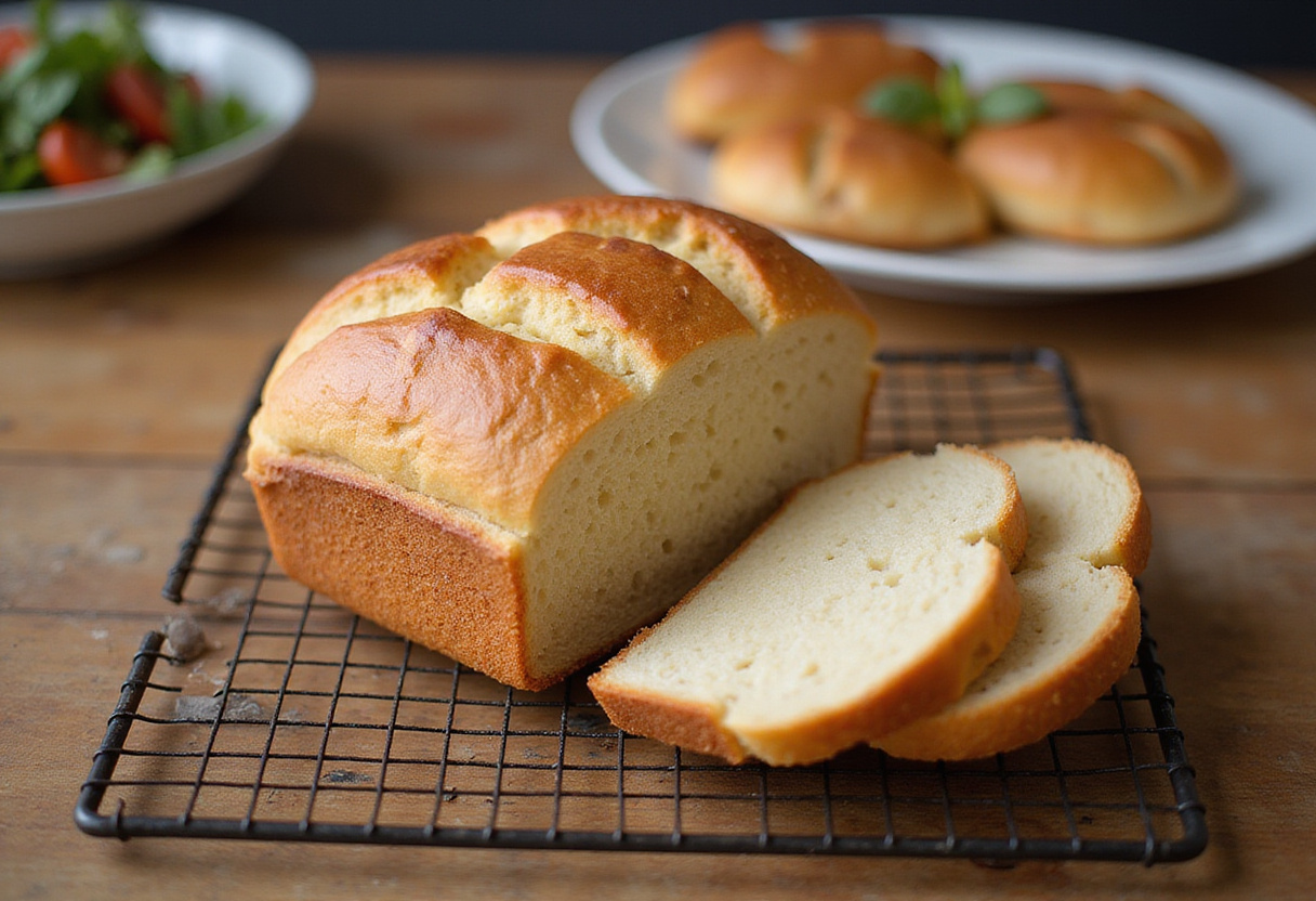 Delicioso Pan Keto, perfecto para una dieta baja en carbohidratos.
