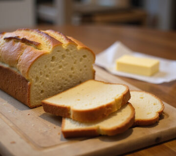 Delicious sliced keto bread, perfect for a low-carb diet.