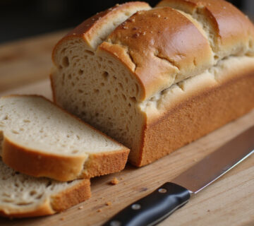 Delicious sliced whole wheat bread, perfect for a healthy meal.