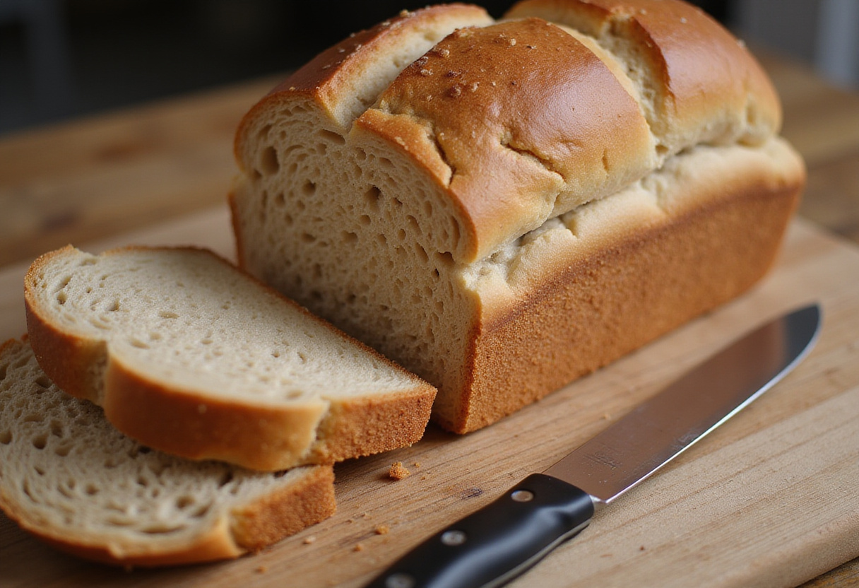 Delicious sliced whole wheat bread, perfect for a healthy meal.