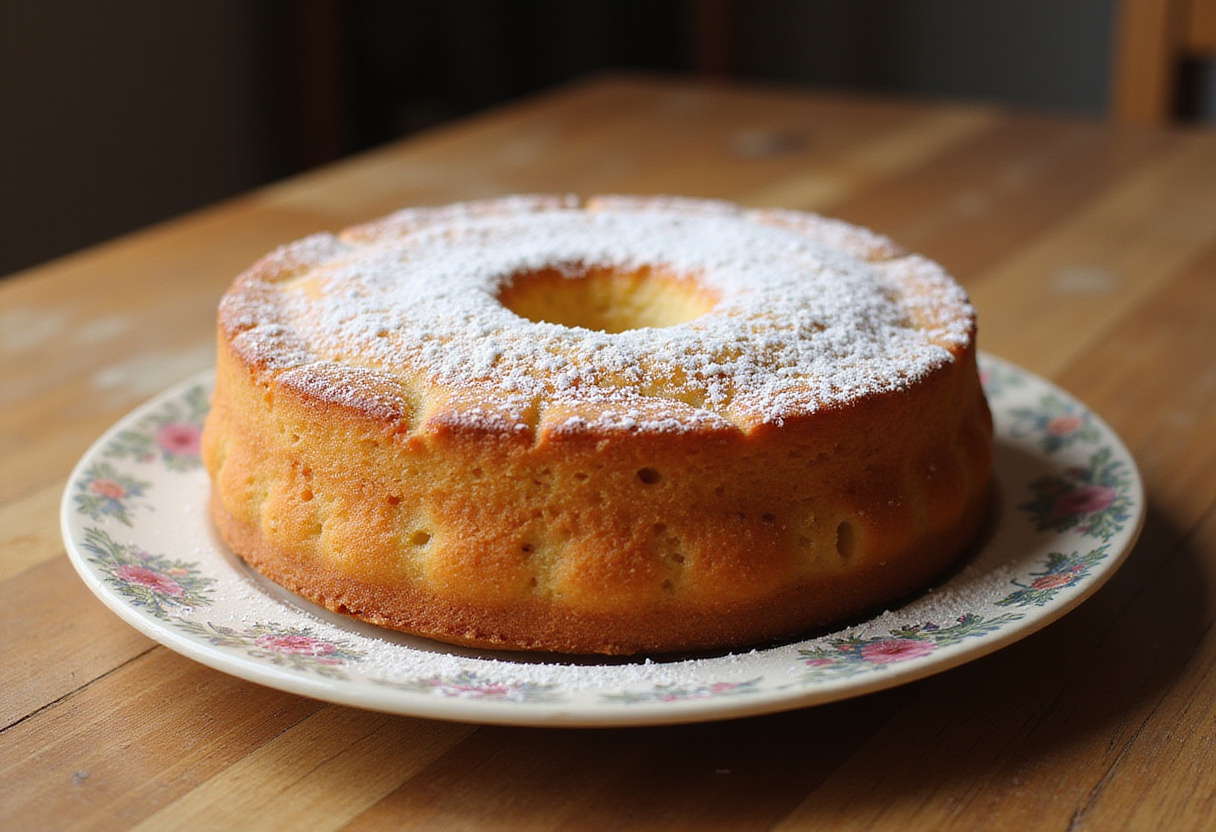 Pastel de nube de yogur ligeramente húmedo, terminado y decorado, perfecto para cualquier ocasión.