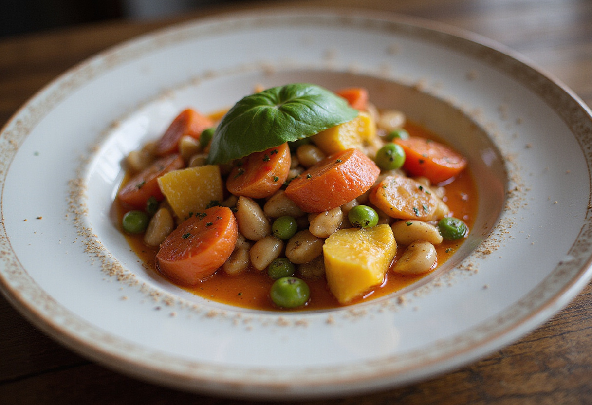 Final presentation of pipirrana andaluza, perfect for showcasing traditional Andalusian recipes.