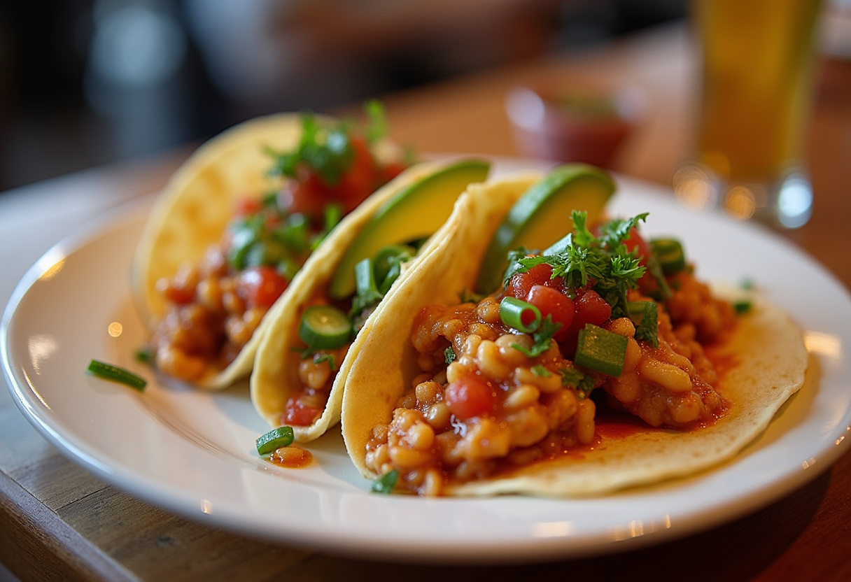 Delicious Tacos Camarón Gobernador, showcasing tacos de camarón prepared for a festive meal.