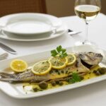 Delicious tilapia al limón served on a plate, perfect for a delightful dinner.