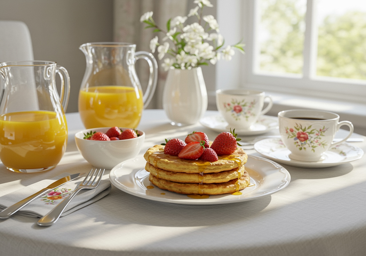 Tostadas francesas exquisitas servidas en una mesa de desayuno, perfectas para disfrutar por la mañana.