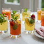 Aguas infusionadas al estilo Watertok listas para disfrutar, una bebida refrescante y saludable.