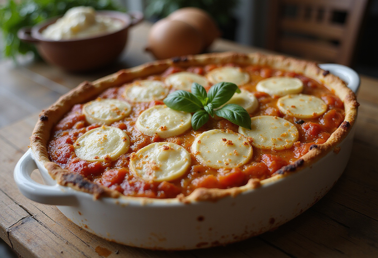 Berenjenas al horno con mozzarella perfectamente gratinadas, ideales para una comida deliciosa.