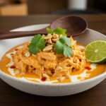 Bowl de Pollo Bang Bang servido en un plato, crujiente y cremoso, ideal para disfrutar.