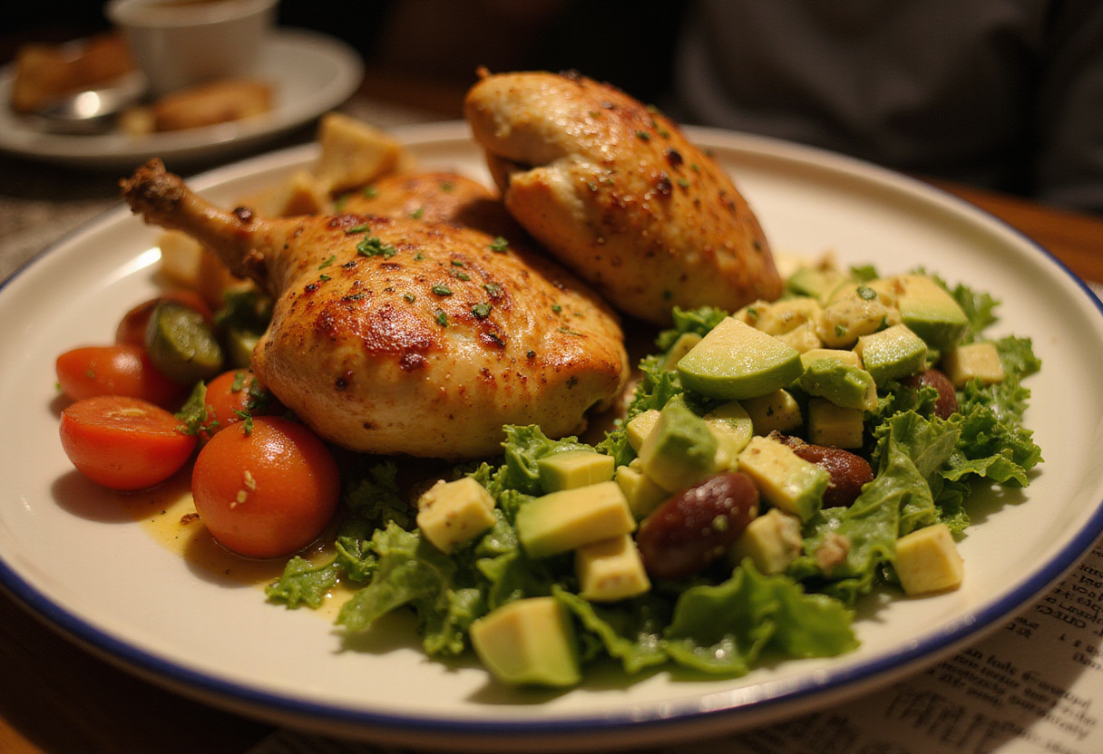 Delicious cena rápida y saludable featuring keto options, perfect for a quick meal in 20 minutes.