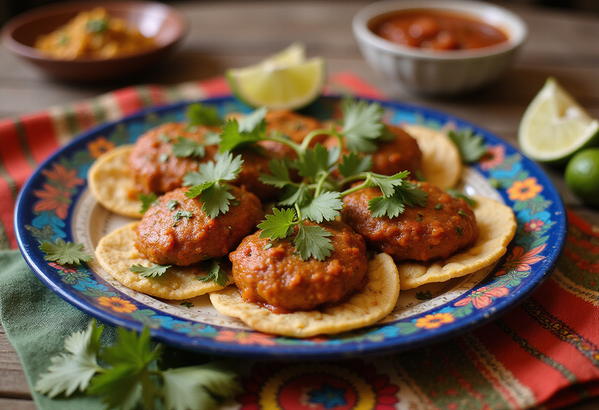 Molletes mexicanos terminados, listos para disfrutar como un aperitivo mexicano.