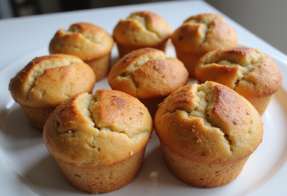 Delicious muffins de manzana, canela y avena sin trigo, perfect for healthy dessert options.