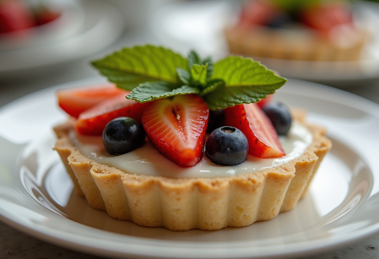 Finished tarta de yogur griego light sin azúcar ready to enjoy as a healthy dessert.