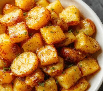 Golden, crispy papas fritas de camote al horno ready to enjoy.