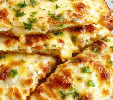 A close-up of golden-brown quesadillas filled with vibrant green spinach and white feta cheese, cut open to reveal the melted cheese and fresh vegetables inside, served on a rustic wooden plate with garnishes of cilantro and a side of salsa.