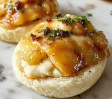 Close-up of golden-brown crescent-shaped cheese and cranberry bites arranged on a white platter. The bites are filled with creamy cheese and vibrant red cranberries, some partially open to reveal the filling, garnished with fresh herbs. The background features a cozy autumn table setting with seasonal decorations and a warm, inviting atmosphere.