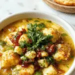 Cazuela de calabacín y salchicha baja en carbohidratos en un plato hondo. La cazuela muestra capas de calabacín en rodajas doradas, salchichas cortadas en trozos dorados y un toque de queso fundido en la superficie. La presentación es sencilla, con ingredientes bien distribuidos que resaltan los tonos verdes y dorados, con un toque crujiente en algunos bordes.