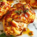Plato de pechuga de pollo al horno dorada con un toque de especias, acompañada de verduras asadas y una guarnición de ensalada fresca. La pechuga es jugosa y tiene una superficie ligeramente crujiente, presentada en un plato blanco sobre una mesa de madera, decorada con hierbas frescas.