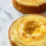 A golden-brown pumpkin bread loaf sliced open to reveal a moist, dense crumb with specks of pumpkin and spices. The slices are neatly arranged on a rustic wooden cutting board, with a few crumbs scattered around. The background includes a cozy autumn setting with warm-toned textiles and a hint of cinnamon sticks and pumpkin seeds as garnishes, emphasizing seasonal flavors and homemade appeal.