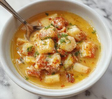 Un plato de estofado de res en una olla de cocción lenta, con trozos tiernos de carne marrón oscuro en un caldo espeso y brillante, acompañado de zanahorias y papas, decorado con hierbas frescas, todo presentado en un plato rústico con aromas que evocan sabor casero.