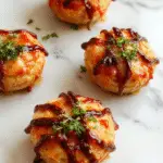 Un plato decorativo con aperitivos de Halloween, incluyendo murciélagos de atún envueltos en pan negro, dedos de bruja hechos con salchicha y almendra, y calabazas de queso con gotitas de salsa de tomate, presentado sobre una bandeja negra con decoraciones temáticas de Halloween y calabazas decorativas en el fondo.