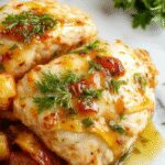 Un plato de pollo con miel y ajo en una olla de cocción lenta, glaseado dorado con trozos de verduras coloridas alrededor, presentado en un plato rústico y apetitoso