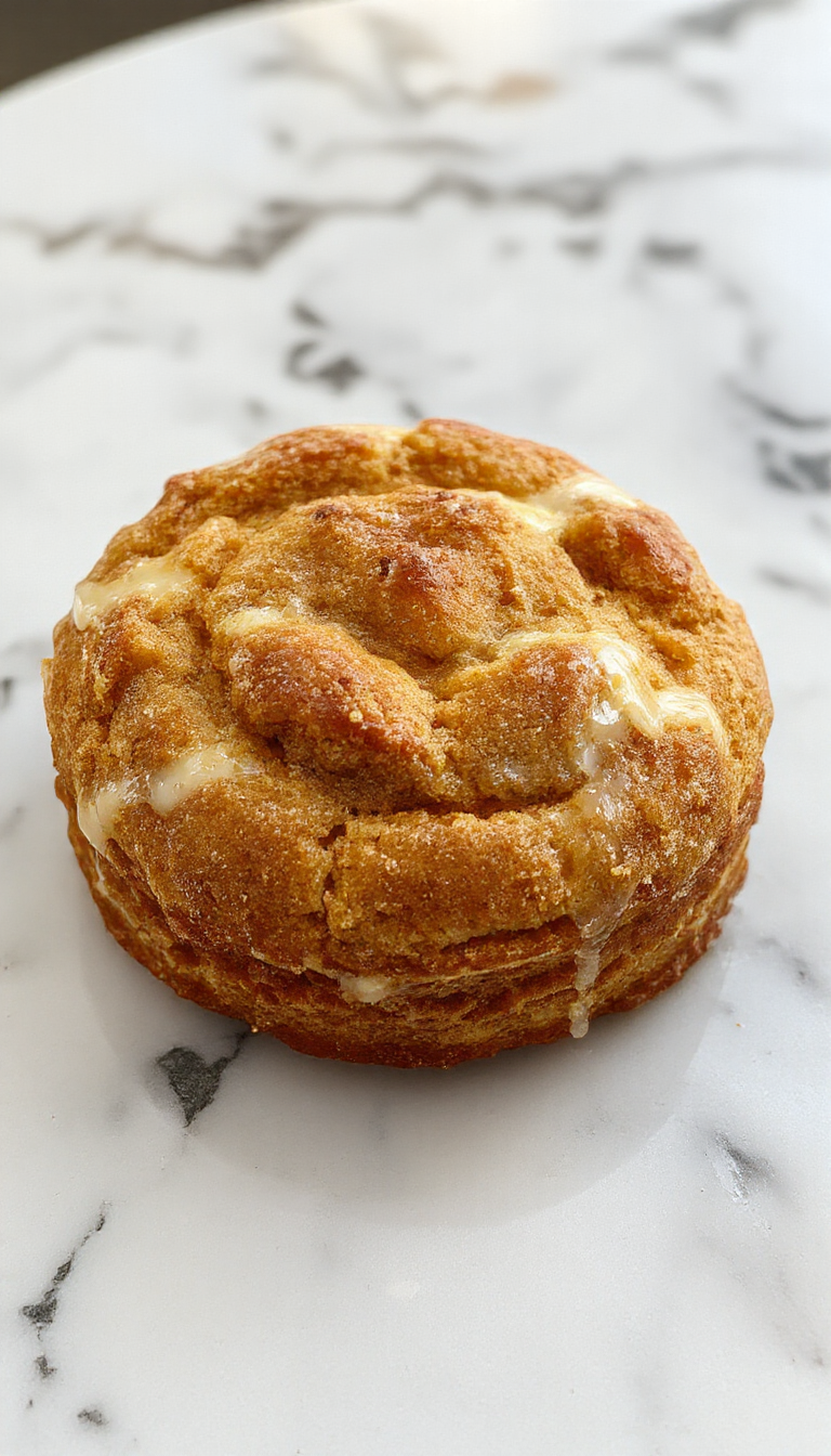 A close-up of a golden-brown pumpkin snickerdoodle bread loaf topped with a generous sprinkling of cinnamon sugar, with a slightly cracked surface revealing a moist, spiced interior. The bread is sliced open to display its soft crumb and tender texture, with warm hues of orange and cinnamon. The loaf is presented on a rustic wooden board, accented with cinnamon sticks and a few pumpkin seeds.