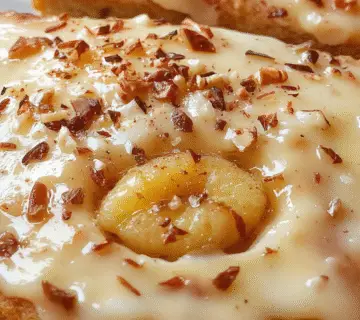 A close-up of a freshly glazed apple cider spice donut topped with a drizzle of cinnamon sugar mixture. The donut's golden-brown surface is slightly textured, with visible specks of cinnamon and sugar. It rests on a rustic wooden plate, with a sprinkle of cinnamon and sugar around it, set against a warm, cozy background that evokes autumn ambiance.