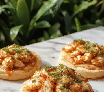 A vibrant plate featuring a golden-brown tostada topped with shredded roast chicken, fresh lettuce, sliced tomatoes, and drizzled with creamy sauce. The tostada is crispy, garnished with herbs, and served on a rustic ceramic plate, with colorful sides of vegetables and lime wedges in the background.