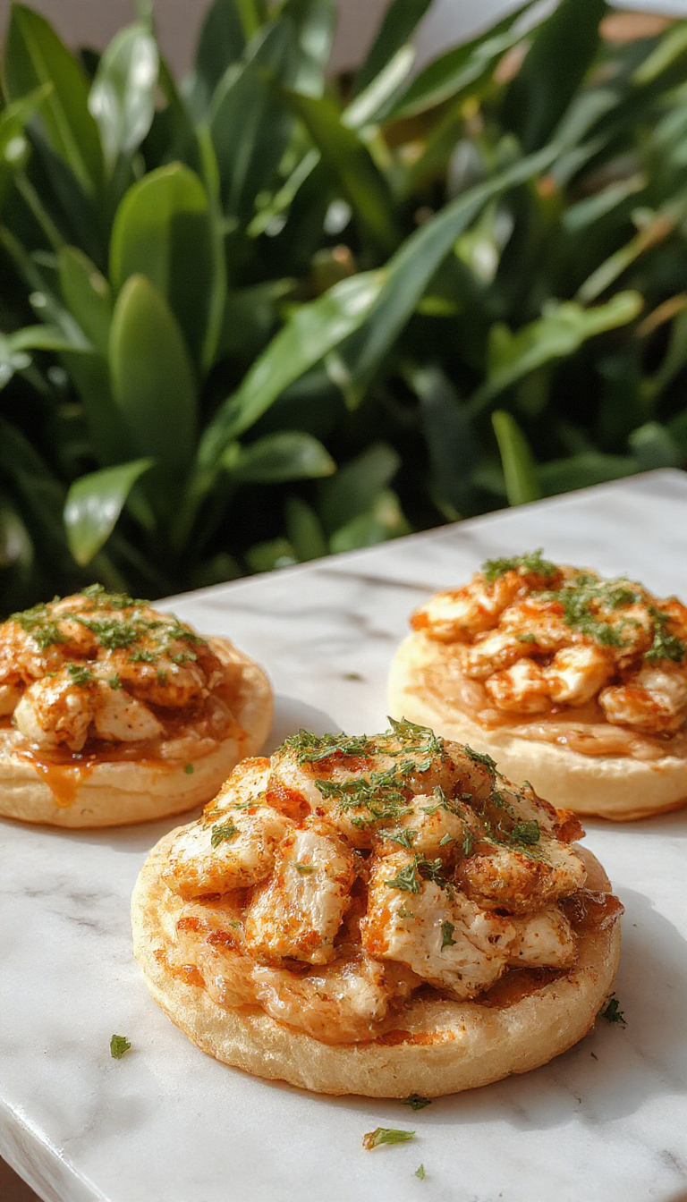A vibrant plate featuring a golden-brown tostada topped with shredded roast chicken, fresh lettuce, sliced tomatoes, and drizzled with creamy sauce. The tostada is crispy, garnished with herbs, and served on a rustic ceramic plate, with colorful sides of vegetables and lime wedges in the background.
